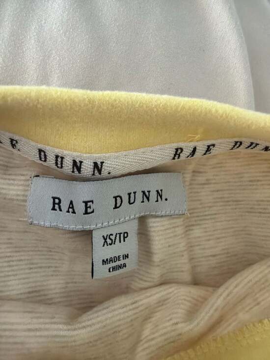 Rae Dunn Yellow Sunny Vibes Sweatshirt and Shorts Lounge Set - Picture 2 of 11